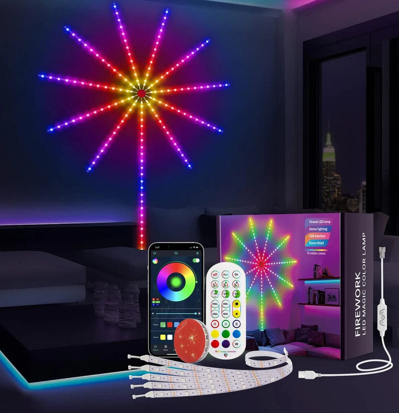 Luces Led Fuegos Artificiales Inteligentes