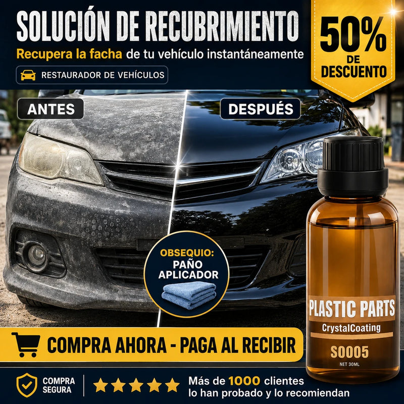 SOLUCIÓN DE RECUBRIMIENTO - Recupera el brillo de tu vehículo instantáneamente (restaurador de vehículos)