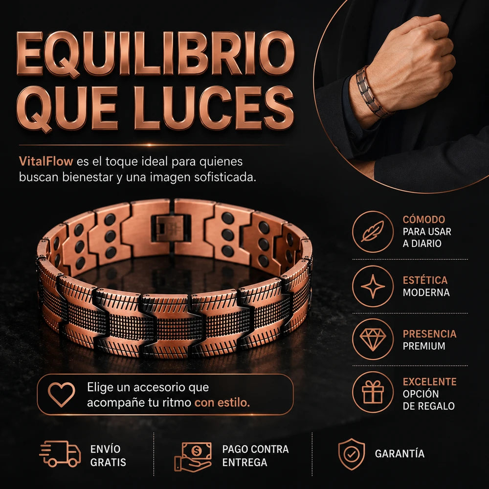Cobra® Brazalete magnético de Cobre Puro: alivia dolor y mejora circulación