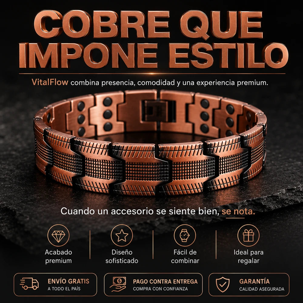 Cobra® Brazalete magnético de Cobre Puro: alivia dolor y mejora circulación