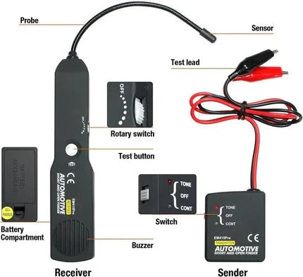 Detector de circuitos automotrices