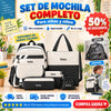Set de mochila completo Totto impermeable, de cuero colores solidos brillantes para niños y niñas