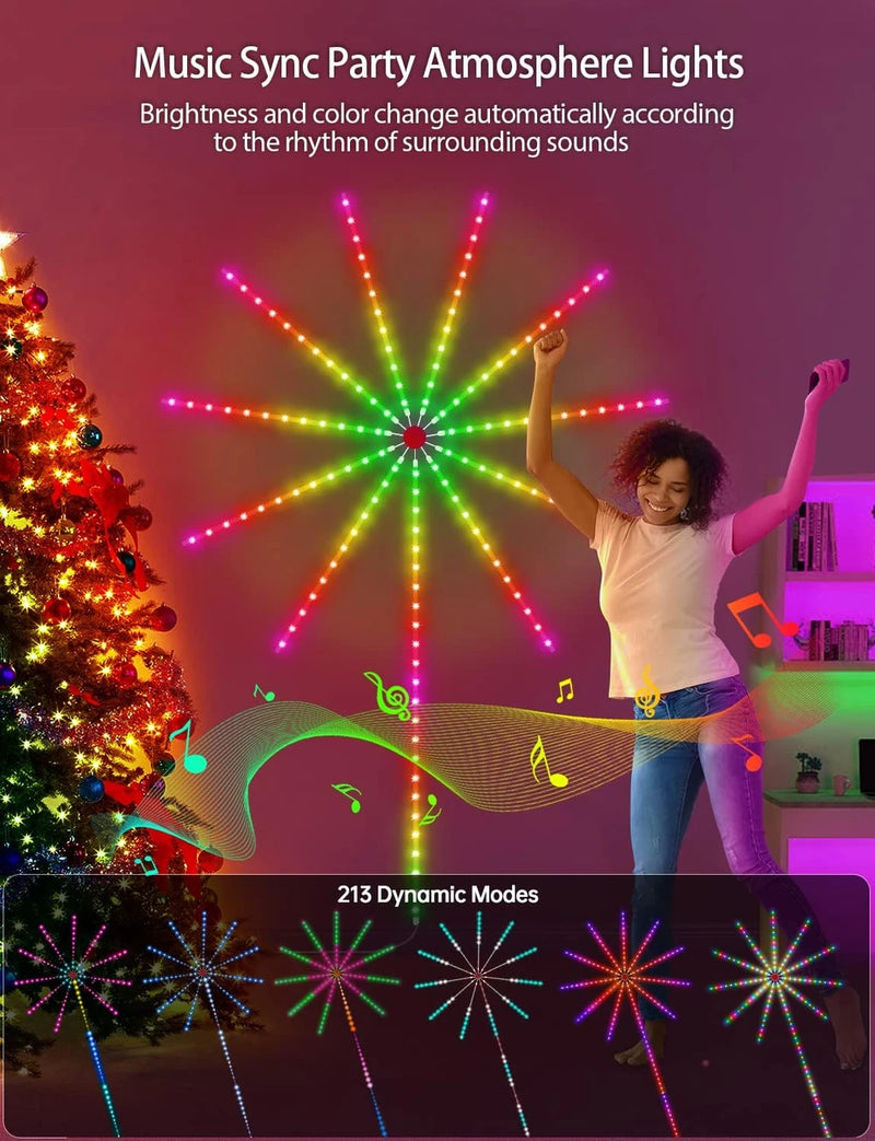 Luces Led Fuegos Artificiales Inteligentes