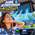 Aire acondicionado para carro ultra potente con panel solar extractor de olores 3 Ventiladores
