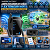 Amplificador de señal y extensor WiFi de doble banda WERCHTAY con puertos Ethernet; repetidor WiFi de largo alcance para el hogar: configuración sencilla «Plug-and-Play» con un solo toque, compatible con Smart TV y videojuegos.