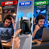 Amplificador de señal y extensor WiFi de doble banda WERCHTAY con puertos Ethernet; repetidor WiFi de largo alcance para el hogar: configuración sencilla «Plug-and-Play» con un solo toque, compatible con Smart TV y videojuegos.