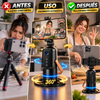 Trípode con seguimiento facial automático para smartphones y teléfonos móviles: control por gestos, soporte para cámara con rotación de 360 grados, accesorio para selfies, soporte inteligente para grabación, accesorio de cámara.