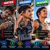 HOMTRATOR Auriculares deportivos inalámbricos Bluetooth: cancelación activa de ruido, diseño ergonómico para deporte, 45 horas de reproducción, graves HiFi de gran impacto, micrófono con cancelación de ruido ambiental, función de carga para smartphones.