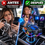 Transmisor FM Bluetooth 5.3 para coche con soporte QC3.0, adaptador de carga rápida dual USB PD 20W, reproductor MP3/USB/TF, receptor de radio inalámbrico, llamadas manos libres, pantalla LED, accesorio para el interior del vehículo.