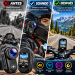 CAMWORLD 4K: Minicámara de vídeo corporal incluye tarjeta de memoria Micro SD de 64 GB, clip, lente, conectividad WiFi, pantalla HD de 1,47 pulgadas y soporte magnético de fijación rápida; cámara corporal ideal para vlogging, perfecta para ciclistas.