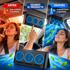 Aire acondicionado para carro ultra potente con panel solar extractor de olores 3 Ventiladores
