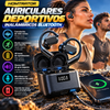 HOMTRATOR Auriculares deportivos inalámbricos Bluetooth: cancelación activa de ruido, diseño ergonómico para deporte, 45 horas de reproducción, graves HiFi de gran impacto, micrófono con cancelación de ruido ambiental, función de carga para smartphones.