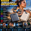 HOMTRATOR Auriculares deportivos inalámbricos Bluetooth: cancelación activa de ruido, diseño ergonómico para deporte, 45 horas de reproducción, graves HiFi de gran impacto, micrófono con cancelación de ruido ambiental, función de carga para smartphones.