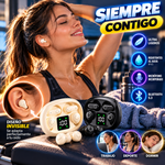 Auriculares inalámbricos Bluetooth MSHUCKCOE: auriculares invisibles de tamaño diminuto y resistentes al agua, con micrófono; set apto para dormir y hacer deporte (2 pares), diseño mini con mango corto; ideales para el trabajo, el deporte y dormir.