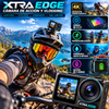 Cámara de acción y vlogging Xtra Edge: sensor de 1/1,3", grabación cinematográfica en 4K, hiperestabilización, sumergible hasta 16 metros (52 pies), batería de 3 horas, montaje rápido universal, marco protector; dispositivo portátil.