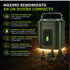 Bomba de aire recargable para camping – Luz LED, inflado rápido, compacta