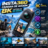INSTA360 Cámara de acción 8K: captura de 360 grados, edición con IA, estabilización FlowState, batería de larga duración, herramienta para creadores de contenido, grabadora de vlogs, equipo de viaje portátil, dispositivo de video HD.
