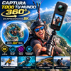 INSTA360 Cámara de acción 8K: captura de 360 grados, edición con IA, estabilización FlowState, batería de larga duración, herramienta para creadores de contenido, grabadora de vlogs, equipo de viaje portátil, dispositivo de video HD.