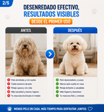 Desenredaflash®️ Rastrillo desenredante de doble cara para mascotas sin dolor
