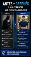 Orbitell® Videoportero inalámbrico de 1080p con cámara Wi-Fi, audio bidireccional, visión nocturna, almacenamiento en la nube, detección de movimiento inteligente AI, compatible con Wi-Fi, bluethooth 6.0