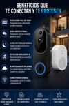 Orbitell® Videoportero inalámbrico de 1080p con cámara Wi-Fi, audio bidireccional, visión nocturna, almacenamiento en la nube, detección de movimiento inteligente AI, compatible con Wi-Fi, bluethooth 6.0