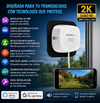 HomiQ Cámara de seguridad para ventanas: Life 3MP 2K, cámara WiFi para interiores (2,4 GHz/5 GHz) con visión nocturna a color mediante IA, detección de movimiento con enfoque automático