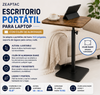 ZEAPTAC Escritorio Portátil para Laptop con Cojín de Almohada, Se Adapta a Portátiles de hasta 15.6 Pulgadas, Soporte de Regazo para Cama y Sofá