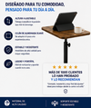 ZEAPTAC Escritorio Portátil para Laptop con Cojín de Almohada, Se Adapta a Portátiles de hasta 15.6 Pulgadas, Soporte de Regazo para Cama y Sofá