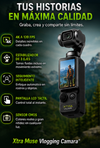 Xtra Muse Vlogging Camara con Sensor CMOS, vídeo 4K a 120 fps, estabilizador de cardán de 3 ejes, enfoque rápido, seguimiento de rostros y objetos, pantalla LCD, modo automático, zoom digital, videocámara portátil tipo Handycam.