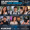 KUKIHO Wireless Micrófono de solapa inalámbrico para iPhone, iPad y Android con estuche de carga; cancelacion de ruido, Bluetooth 6.0, 750 mt de distancia, ideal para creadores, vlogs, videos de la escuela/universidad