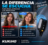 KUKIHO Wireless Micrófono de solapa inalámbrico para iPhone, iPad y Android con estuche de carga; cancelacion de ruido, Bluetooth 6.0, 750 mt de distancia, ideal para creadores, vlogs, videos de la escuela/universidad