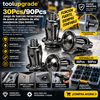 toolupgrade 30Pcs/90Pcs Juego de tuercas remachables de acero al carbono de alta resistencia (tipo botón)
