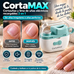 CortaMAX™️ Cortauñas y lima de uñas eléctricos recargables 2 en 1