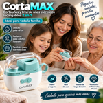CortaMAX™️ Cortauñas y lima de uñas eléctricos recargables 2 en 1