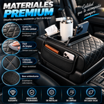 Car Armrest Cojín para reposabrazos de coche, funda para consola central 5 en 1 con 2 bolsillos de almacenamiento, portavasos, compartimento para pañuelos y ranura para teléfono; Alivia la fatiga al conducir, UNIVERSAL apto para todos los vehículos