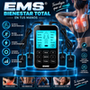 EMS® Dispositivo compacto y recargable de masaje muscular: 10 modos, doble canal, 30 niveles de intensidad, 10 electrodos; ideal para el cuello, espalda, piernas y brazos. Recupera tus músculos y elimina el dolor con 5 minutos de aplicación
