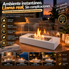Ambiente instantáneo LUXURY, Llama real, Sin complicaciones - chimenea decorativa portátil para interior/exterior 50*20
