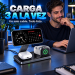 Soporte de cargador Huawei MagSafe inalámbrico magnético 3 en 1 para dispositivos, compatible todo tipo de celular, ultima tecnologia