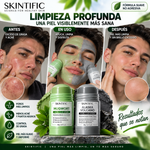 SKINTIFIC®  Clay Stick 2PCS(purificante de artemisa) / Volcano Detox (desintoxicante volcánico) / Bright Boost (iluminador y uniformador del tono); limpieza profunda de poros, control de grasa y fórmula no agresiva.