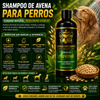 Shampoo Dogs Dreams® - elimina la dermatitis formula de avena para aliviar la picazón en la piel, hipoalergénico para pieles sensibles, para perros de todas las edades, desodoriza y sana la dermis de tu mascota