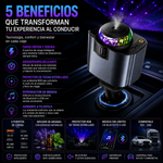 CargaMAX®️ - Cargador 5 en 1, difusor de aromas y techo estrellado