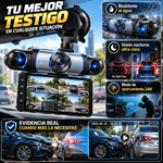 Dash Cam para carros con visión de 360 grados, pantalla de 3,16 pulgadas, gran angular de 170 grados, 4 lentes, sensor G, grabación en bucle y modo de aparcamiento 24 horas; ideal para familias, taxis y flotas de vehículos.