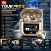 Audífonos JBL Tour Pro 2 con Pantalla Táctil inalámbricos Bluetooth con cancelación de ruido para traducción (modelo 2026)