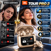 Audífonos JBL Tour Pro 2 con Pantalla Táctil inalámbricos Bluetooth con cancelación de ruido para traducción (modelo 2026)