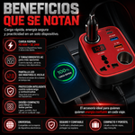 Portable Car Inverter® Carga cualquier dispositivo en minutos desde tu automóvil