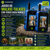 walkie-talkies Motorola®  Con video para niños (2 unidades), juguetes de radio bidireccional recargables de largo alcance; ideal para aventuras al aire libre, acampadas, senderismo y regalos de cumpleaños; diseño duradero y con carga de 6 horas