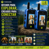 walkie-talkies Motorola®  Con video para niños (2 unidades), juguetes de radio bidireccional recargables de largo alcance; ideal para aventuras al aire libre, acampadas, senderismo y regalos de cumpleaños; diseño duradero y con carga de 6 horas