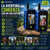 walkie-talkies Motorola®  Con video para niños (2 unidades), juguetes de radio bidireccional recargables de largo alcance; ideal para aventuras al aire libre, acampadas, senderismo y regalos de cumpleaños; diseño duradero y con carga de 6 horas