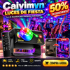 Caivimvn®  Luces de fiesta, luz de discoteca de DJ, luz de bola de discoteca, luces estroboscópicas activadas por sonido, luces de escenario para fiestas, cumpleaños, regalo de Navidad, boda, karaoke