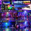 Caivimvn®  Luces de fiesta, luz de discoteca de DJ, luz de bola de discoteca, luces estroboscópicas activadas por sonido, luces de escenario para fiestas, cumpleaños, regalo de Navidad, boda, karaoke